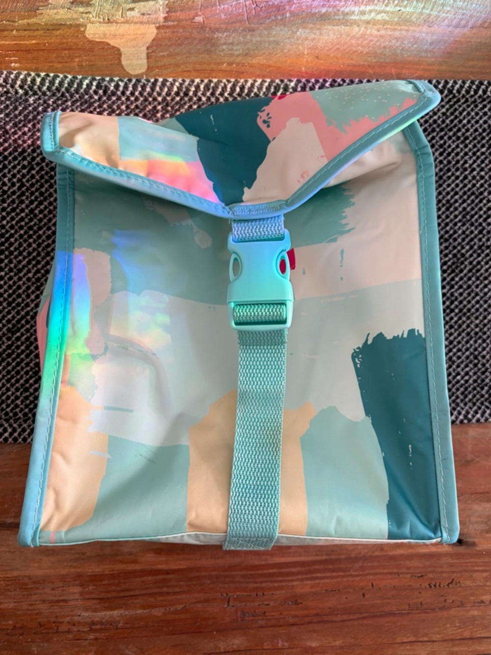 Thirty One Blue Patterned Lunch Box Bag